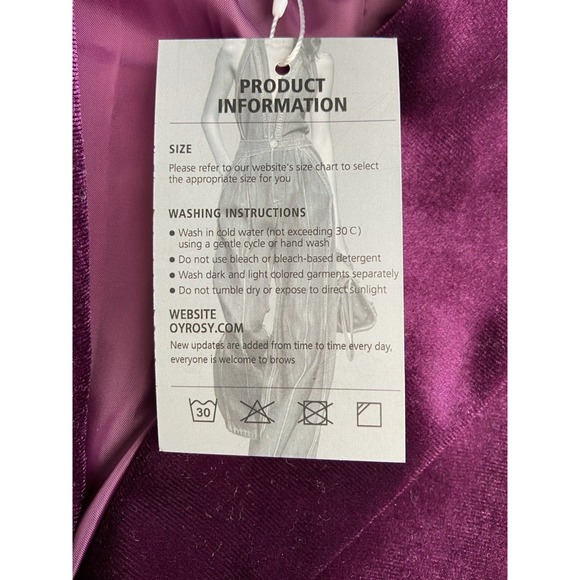 Plum Velvet Longline Coat Size S Vamp Witchy Dark Romantic Mob Wife Statement - Picture 7 of 11